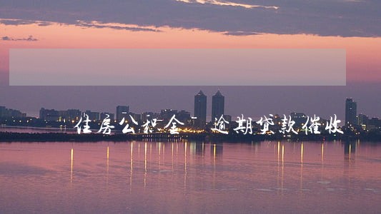 住房公积金 逾期贷款催收 住房公积金 逾期贷款催收